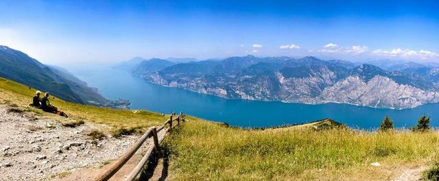 加尔达 景观 意大利 湖 山 全景 查看 暑假 展望