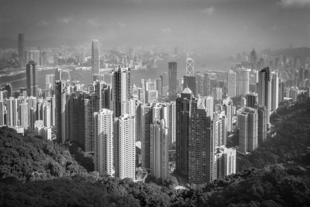 香港 高峰 查看 城市 亚洲 天际线 结构 中国 摩天楼