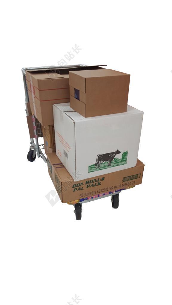 手推车 盒 移动 PNG 传递 包 纸板 货运 包裹 货物