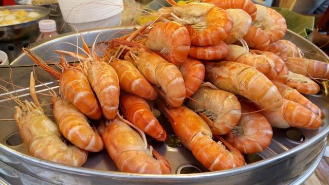 食品 大虾 虾 海鲜 亚洲 泰语 煮熟的