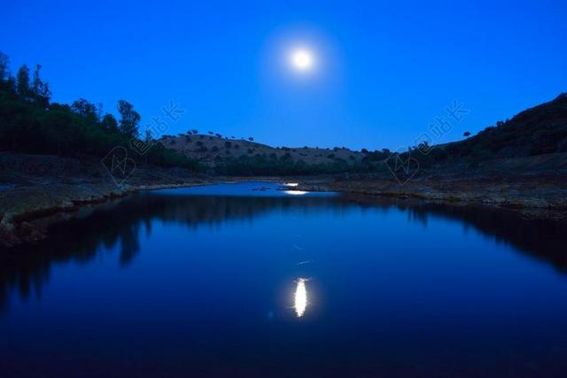 月亮 夜 夜景景观