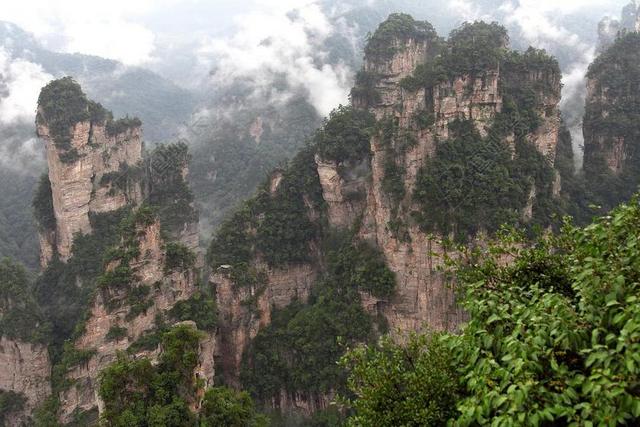 张家界 武陵源 石英砂岩峰林地貌