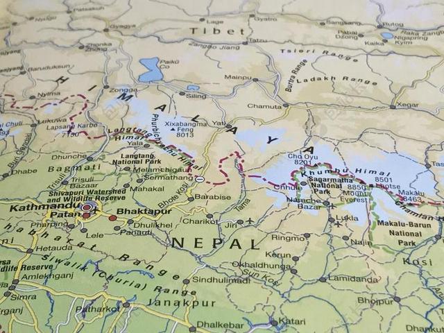 地图 喜马拉雅山 西藏 地理 旅行 尼泊尔 珠峰 世界 达赖