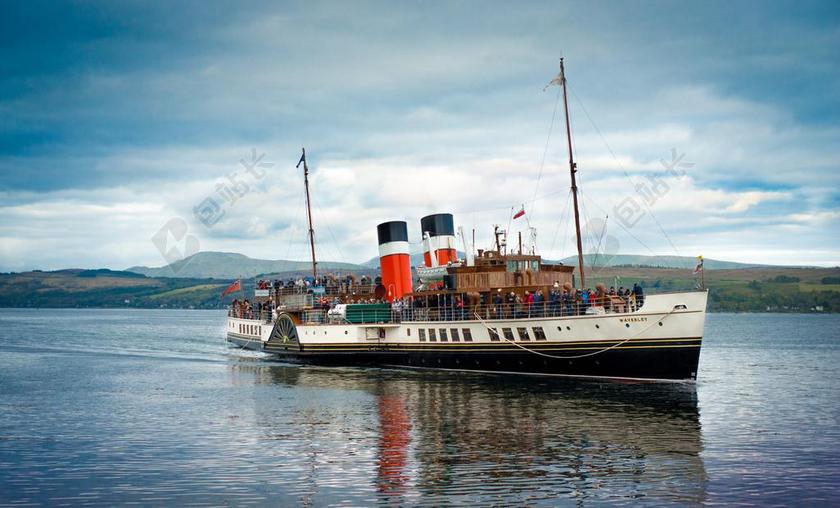 韦弗利 明轮船 苏格兰 克莱德 漏斗 格拉斯哥 金属制品 红色