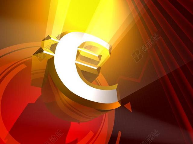 欧元 符号 钱 业务 图标 财经 银行 金融 货币 设计