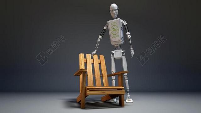 机器人 灰色 壁纸 3D 安装 背景 桌面 木材 主席