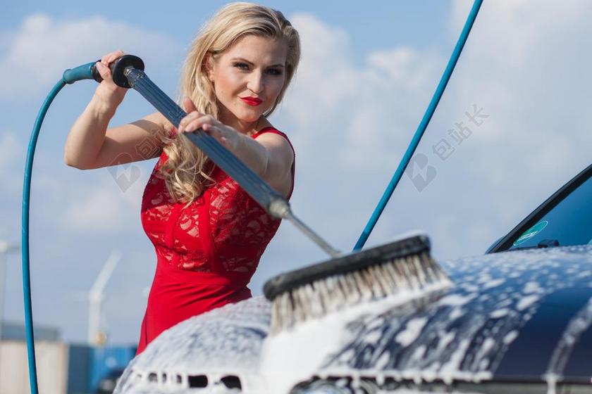 汽车 水 洗 清洁