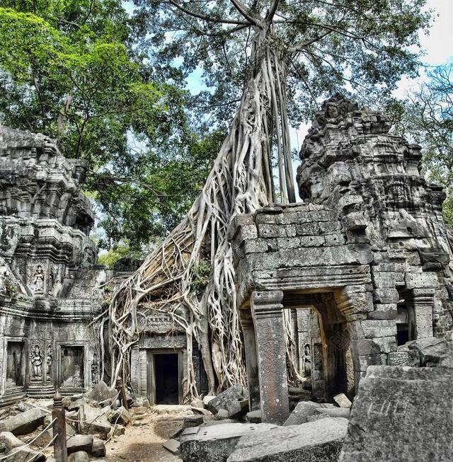 塔普伦 柬埔寨 吴哥 扫管笏 旅游 结构 旅行 里程碑 古代