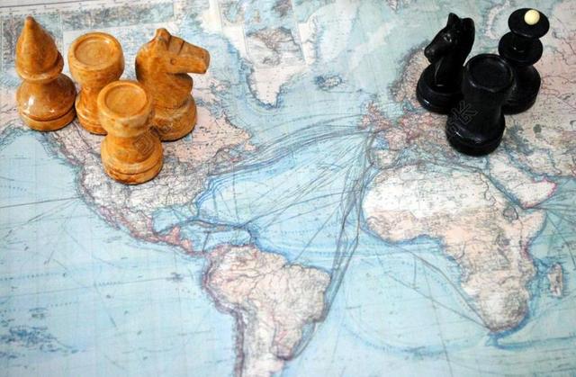 国际象棋 世界地图 行动的数字