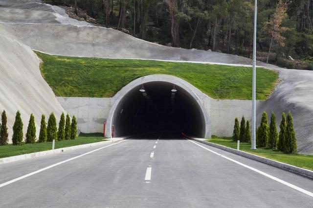 隧道 绿色 路 速度 山 性质 景观 天 美丽 观点