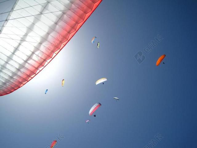 滑翔伞 天空 自由 太阳 阳光灿烂的日子 免费 梦想 飞