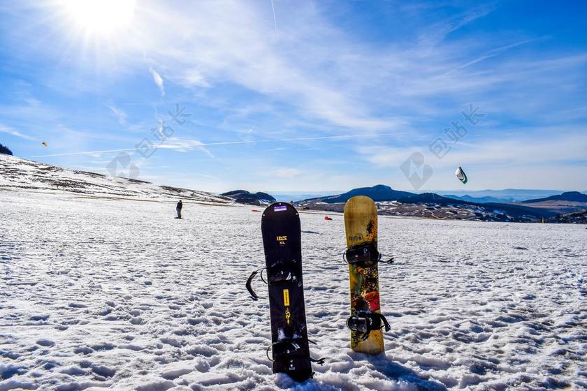 单板滑雪 滑雪 冬天 雪景 雪  山 冷 阿尔卑斯山