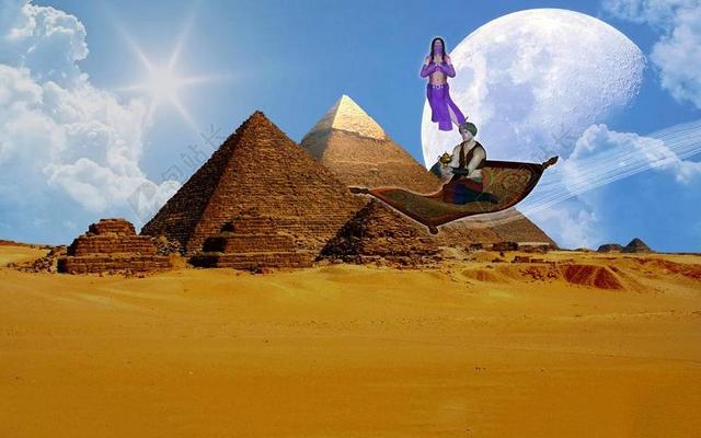 幻想 阿拉丁 飞毯 金字塔 童话故事 神秘主义 童话