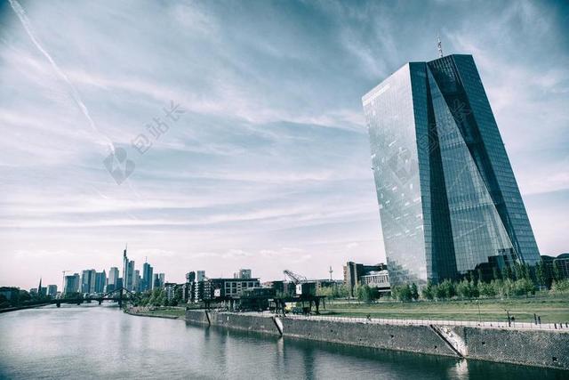 建筑时尚法兰克福欧洲央行背景图片