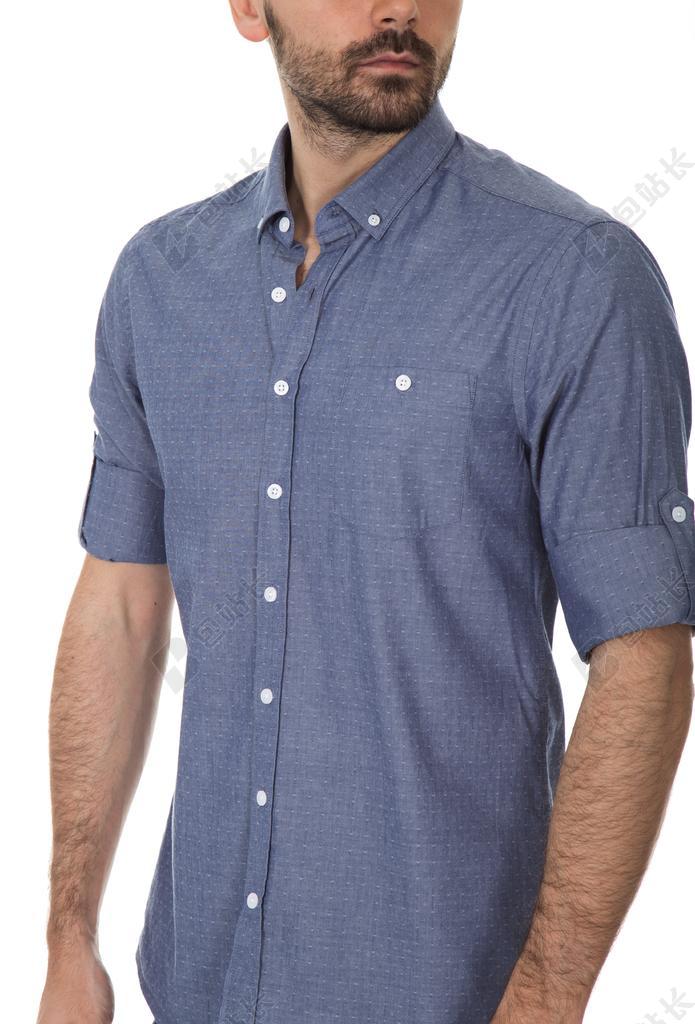 衬衫 蓝色 男性 联系人 成人 摄影 年轻的模型 肖像