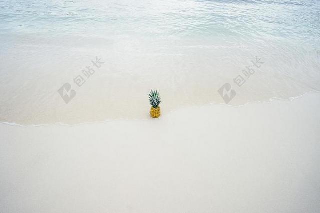 菠萝 甜点 开胃菜 水果 果汁 作物 海滩 海洋 海 沙