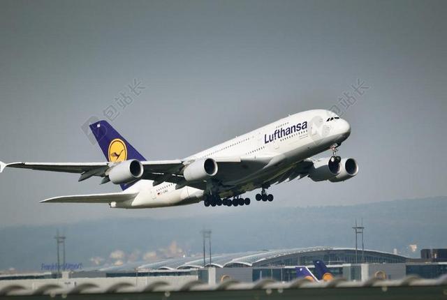 空中客车公司 A380 法兰克福 启动 飞行 飞 客机 飞机