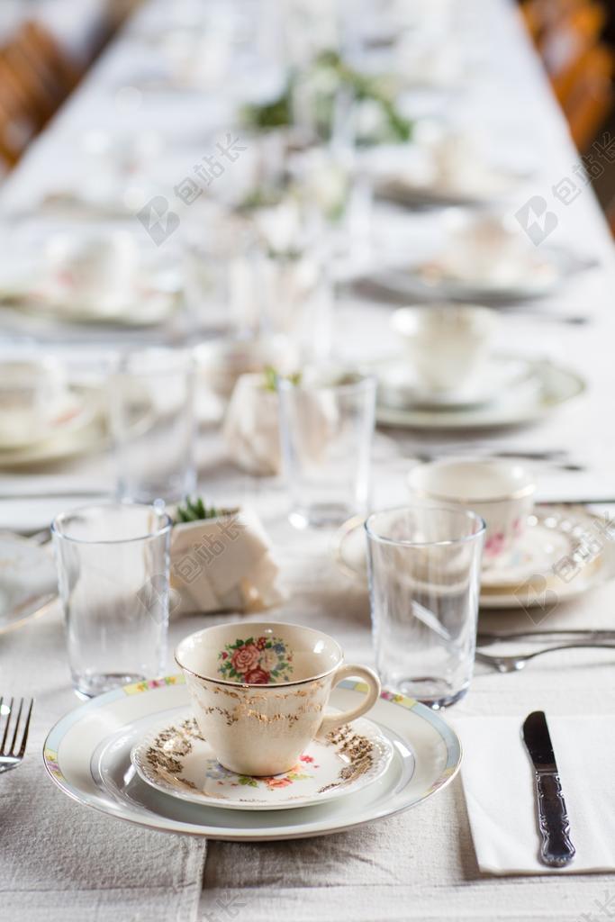 茶话会 表设置 奇特的派对