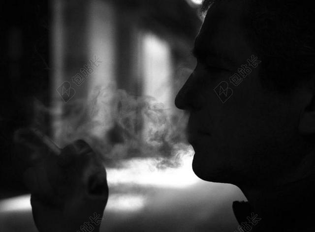 摄影清新吸烟者背景图片