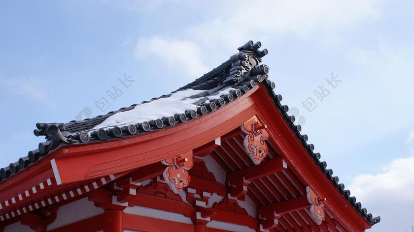 建筑简约日本室外装饰背景图片