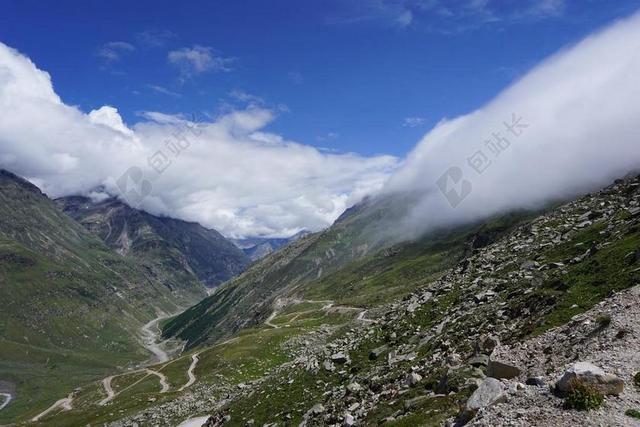 旅游清新喜马拉雅山背景图片