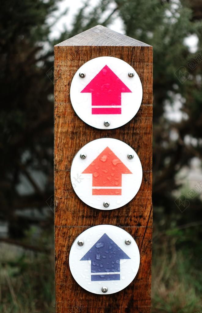 摄影清新路标背景图片