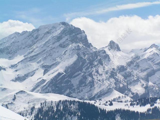 阿尔卑斯山 山 雪 自然 景观 旅行 欧洲 假期 天空