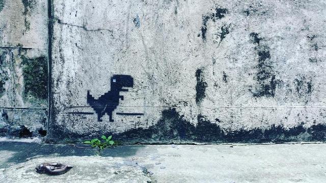 街头艺术 谷歌的恐龙游戏 菲律宾