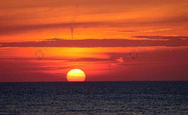 日落 夕阳 海 北海 ABENDSTIMMUNG 水 金 湖