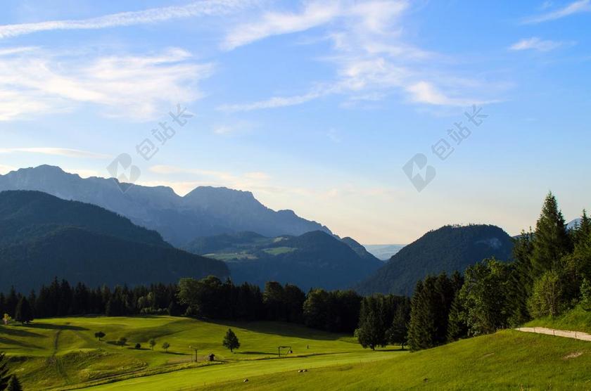 BERCHTESGADENER 土地 景观 高山 山 盐山安全地带