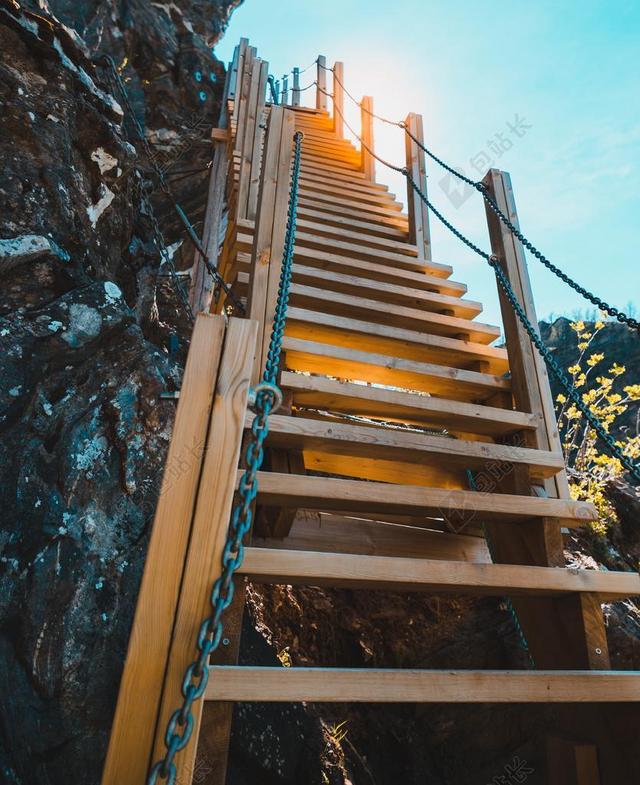 楼梯 要 天堂 FYKANTRAPPA 远 陡峭的 山 三