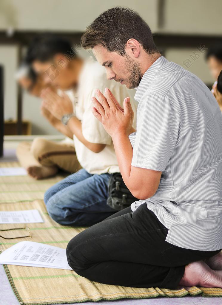 佛教 承诺5的戒律 尊敬 外行 戒律 三个难民 尊敬的 男子