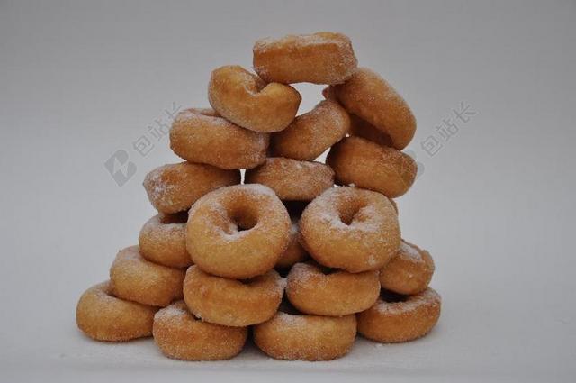 炸 糖甜甜圈 食品