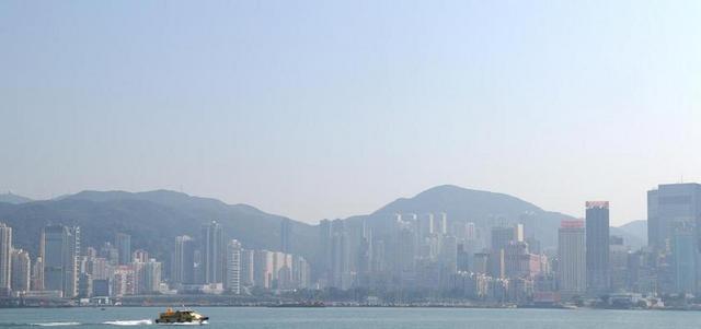 建筑时尚香港天际线背景图片