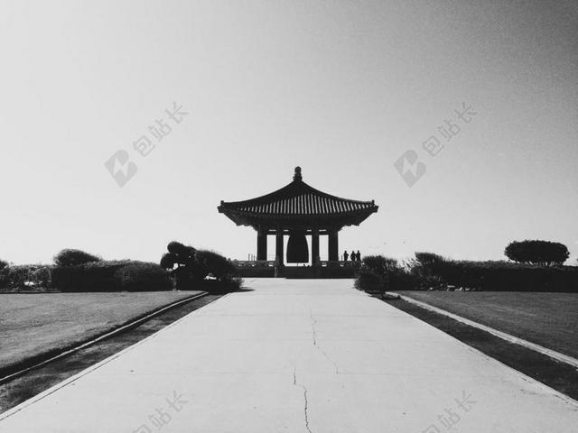 建筑复古韩国友谊钟天使门公园背景图片