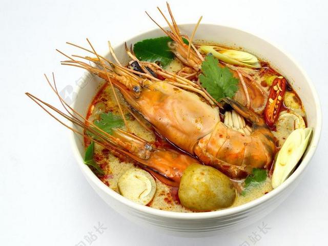冬荫功 酸辣汤 泰国食品 泰国 菜 小虾 食品 海 味