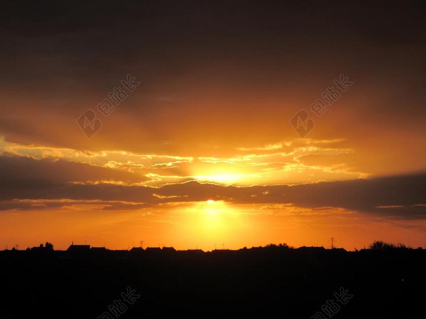 日落 颜色 景区 云 阳光 自然 现场 维萨 塞尔维亚