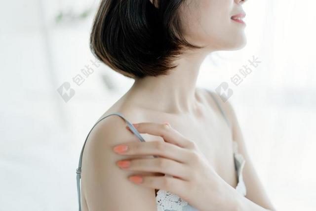 广告清新女子模特背景图片