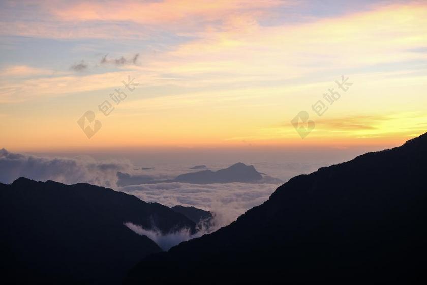 合歡山 日出 雲海 山 云