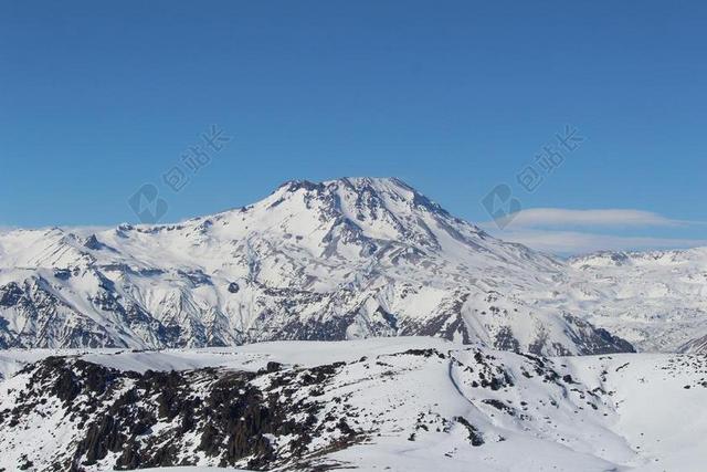 自然智利安第斯山脉雪山背景图片