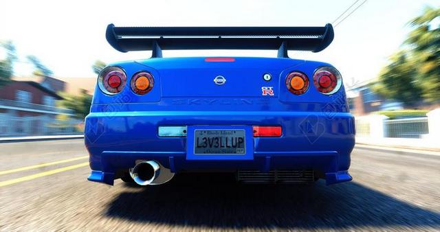 日产 GTR R34 性能 COUPE 车道 驾驶 快
