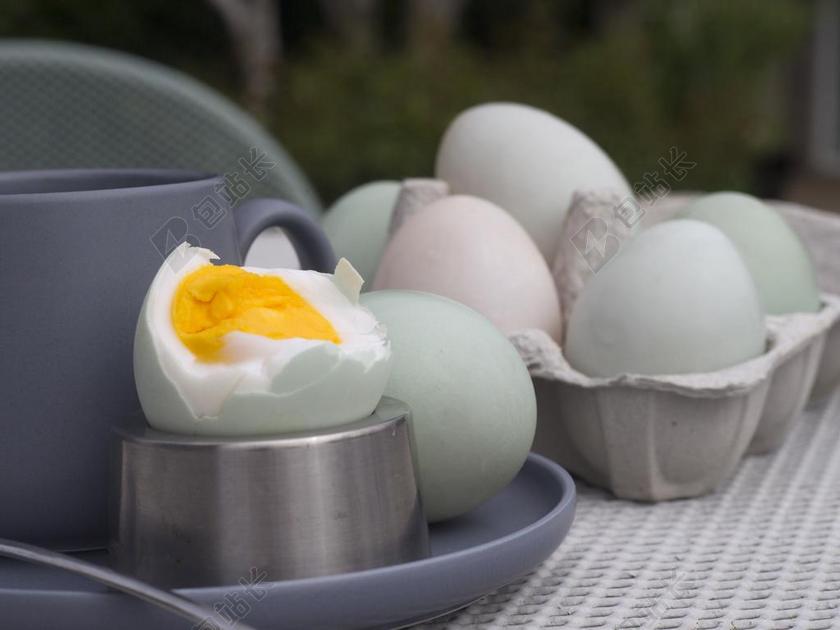 鸭 鸡蛋 早餐 食品 自然 蛋黄