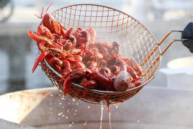 小龙虾 海鲜 食品 准备 煮熟的 煮 乡村