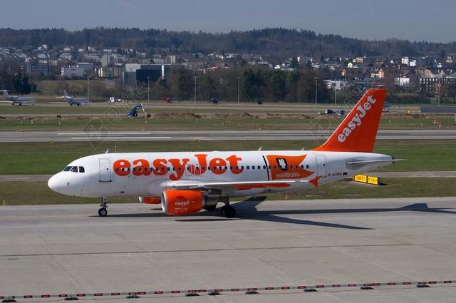 易捷航空 飞机 空中客车公司 A319 苏黎世机场 机场 瑞士