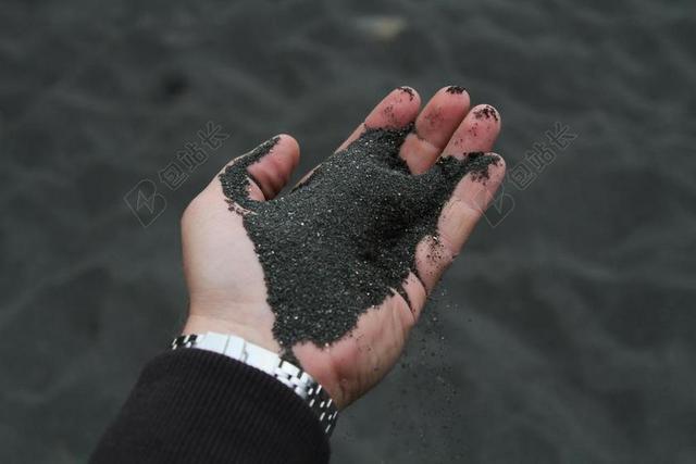 熔岩 砂 火山火山 冰岛
