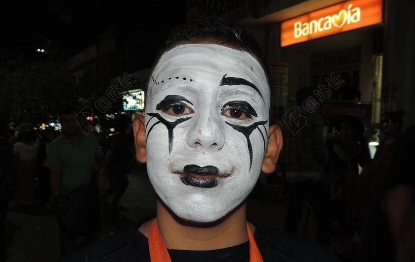 脸上 绘画 亚美尼亚的万圣节 缔约方 哥伦比亚