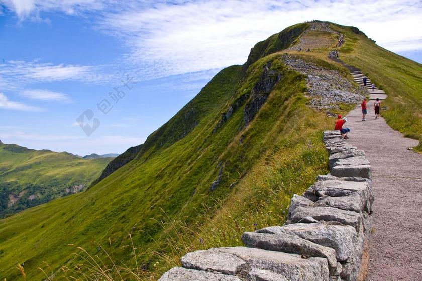 山 CANTAL 旅行 登山 徒步旅行 视图