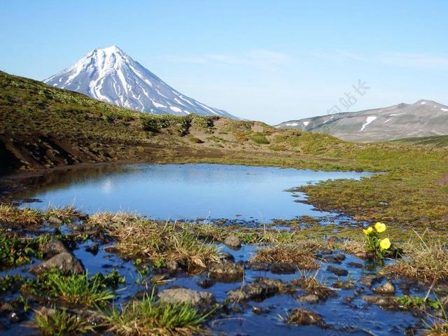 该VILUCHINSKY火山 山地高原 堪察加 性质 景观 山