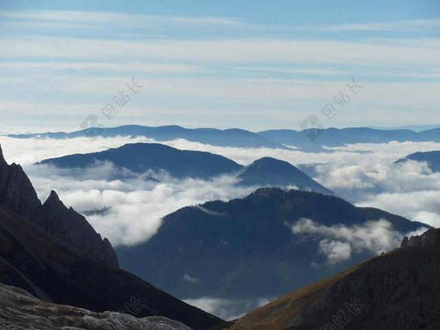 山 云 心情 高山风光 攀爬 十字 还有桥下山脉 路 山区