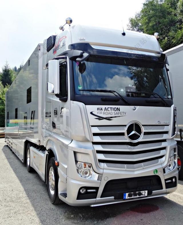 卡车 公式1 梅赛德斯 白 索伯